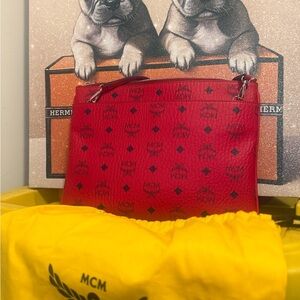 MCM Scarlet Logo Shoulder Bag